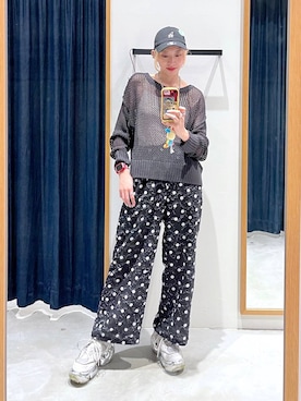 「bijorie（ビジュリィ）の【bijorie】吸湿発熱／カップ付き リブキャミ／NEW BASIC series（インナーウェア/肌着、ブラウン系）」を使った、TAMUさん（レディース・171cm）の春コーディネート