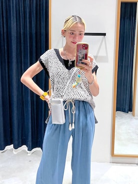 「BAYFLOW（ベイフロー）のアイテム」を使った、TAMUさん（レディース・171cm）の夏コーディネート