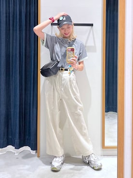 「BAYFLOW（ベイフロー）のアイテム（バッグ）」を使った、TAMUさん（レディース・171cm）の春コーディネート