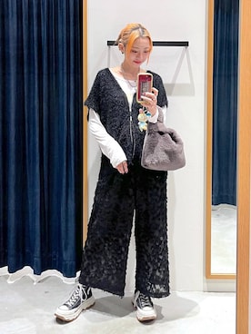 「BAYFLOW（ベイフロー）のアイテム」を使った、TAMUさん（レディース・171cm）の秋コーディネート