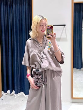 「BAYFLOW（ベイフロー）のアイテム（パンツ）」を使った、TAMUさん（レディース・171cm）の春コーディネート