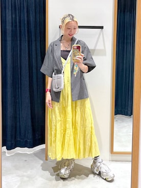 「BAYFLOW（ベイフロー）のアイテム（ワンピース/ドレス）」を使った、TAMUさん（レディース・171cm）の春コーディネート