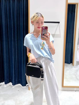 「BAYFLOW（ベイフロー）のアイテム」を使った、TAMUさん（レディース・171cm）の夏コーディネート