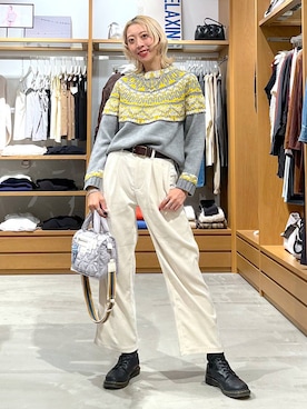 「旅行」｜TAMUさん（レディース・171cm）の冬コーディネート