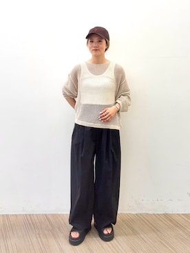 Shizuka Nakajimaさん(レディース・154cm)の春コーディネート