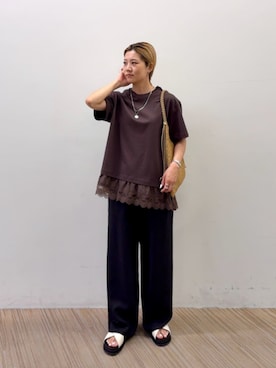 Shizuka Nakajimaさん(レディース・154cm)の夏コーディネート