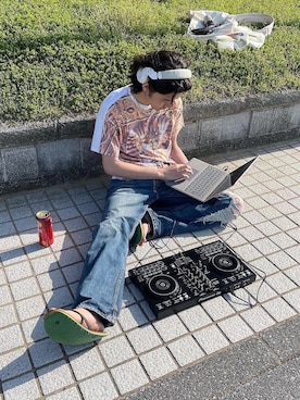 「しまむら（シマムラ）のアイテム（バッグ）」を使った、NiNさん（メンズ・183cm）の夏コーディネート