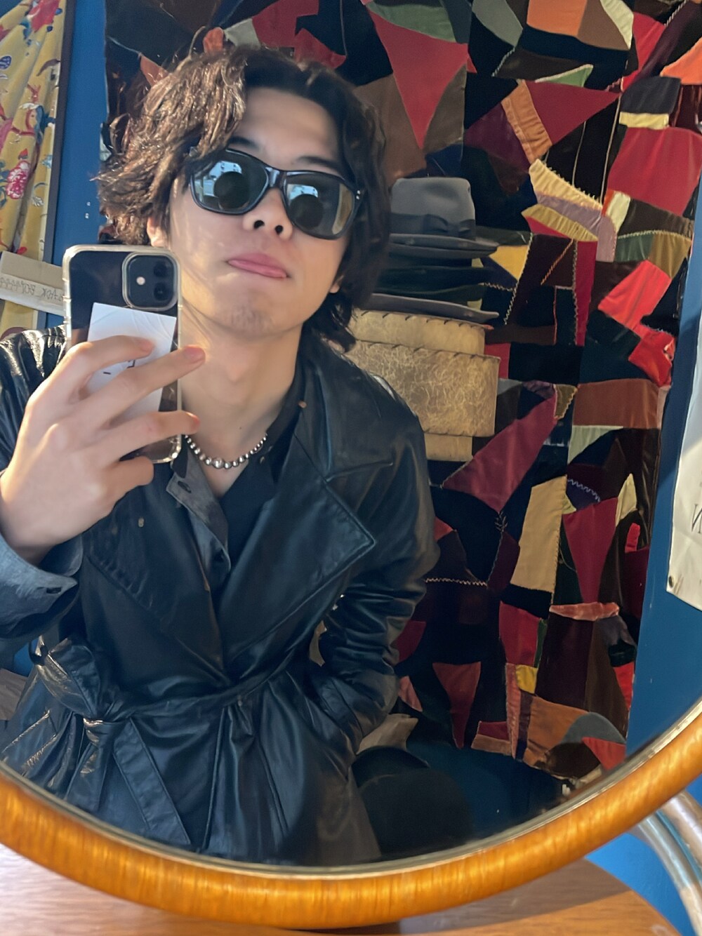 「しまむらのアイテム（ピーコート、グリーン系）」を使った、NiNさん（メンズ・182cm）の冬コーディネートの1枚目の写真