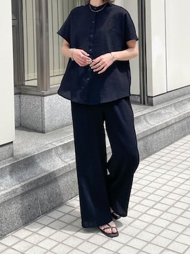 「Chillfar（チルファー）のアイテム（その他パンツ）」を使った、Chillfar(チルファー)さん（レディース・162cm）の春コーディネート