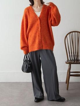 「Chillfar（チルファー）のアイテム（カーディガン/ボレロ）」を使った、Chillfar(チルファー)さん（レディース・162cm）の秋コーディネート