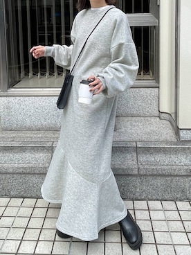 「Chillfar（チルファー）のアイテム（ワンピース/ドレス）」を使った、Chillfar(チルファー)さん（レディース・162cm）の秋コーディネート