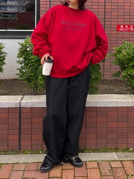 「Chillfar（チルファー）のアイテム（デニムパンツ）」を使った、Chillfar(チルファー)さん（レディース・162cm）の秋コーディネート