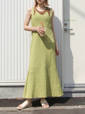 「Chillfar（チルファー）のアイテム（ワンピース/ドレス）」を使った、Chillfar(チルファー)さん（レディース・162cm）の夏コーディネート