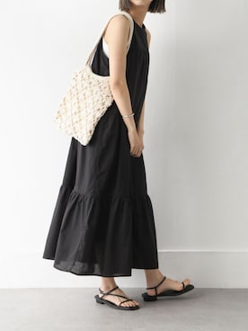 「Chillfar（チルファー）のアイテム（ワンピース/ドレス）」を使った、Chillfar(チルファー)さん（レディース・162cm）の春コーディネート