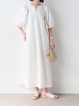 「Chillfar（チルファー）のアイテム（ワンピース/ドレス）」を使った、Chillfar(チルファー)さん（レディース・162cm）の春コーディネート