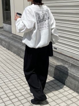 「Coming soon…」｜「アイテム（スラックス）」を使った、Chillfar(チルファー)さん（レディース・162cm）の夏コーディネート