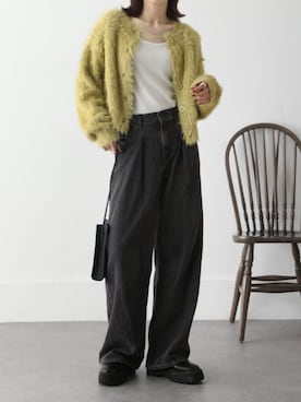 「Chillfar（チルファー）のアイテム（カーディガン/ボレロ）」を使った、Chillfar(チルファー)さん（レディース・162cm）の秋コーディネート