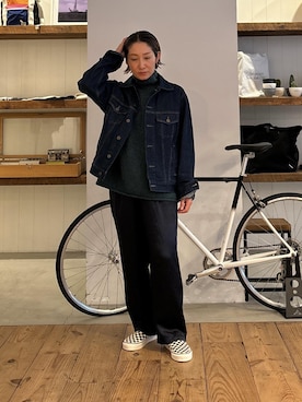 「Saturdays NYC（サタデーズ ニューヨークシティ ）のアイテム（ジャケット/アウター）」を使った、AIKAさん（レディース・159cm）の秋コーディネート