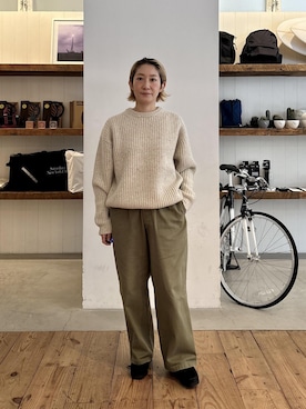 「Saturdays NYC（サタデーズ ニューヨークシティ ）のアイテム」を使った、AIKAさん（レディース・159cm）の秋コーディネート