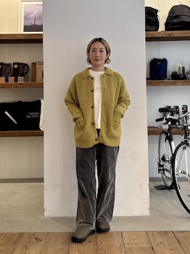 「Saturdays NYC（サタデーズ ニューヨークシティ ）のアイテム」を使った、AIKAさん（レディース・159cm）の秋コーディネート