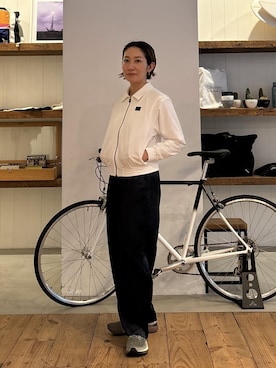 「Saturdays NYC（サタデーズ ニューヨークシティ ）のアイテム（スニーカー）」を使った、AIKAさん（レディース・159cm）の秋コーディネート