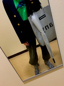 「ブーツイン」｜「アイテム（その他アウター）」を使った、iwaraiさん（レディース・155cm）の春コーディネート