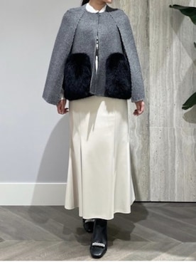 「厚手のコート」｜iqonさん（レディース・155cm）の冬コーディネート