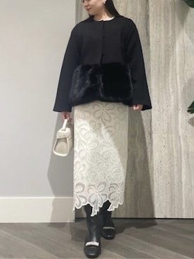 「厚手のコート」｜iqonさん（レディース・155cm）の冬コーディネート