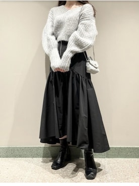 「SNIDEL」｜iqonさん（レディース・155cm）の冬コーディネート