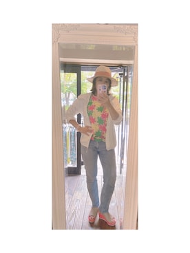 「Chesty（チェスティー）のアイテム」を使った、やま あやさん（レディース・154cm）の夏コーディネート