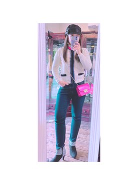 「Chesty（チェスティー）のアイテム」を使った、やま あやさん（レディース・154cm）の冬コーディネート