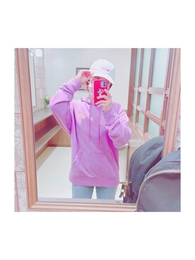 「MARC JACOBS（マークジェイコブス）のアイテム（バックパック/リュック）」を使った、やま あやさん（レディース・154cm）の秋コーディネート