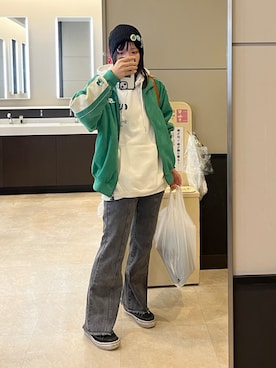 「SITRY（シトリー）のアイテム」を使った、zakiwoさん（レディース・159cm）の冬コーディネート