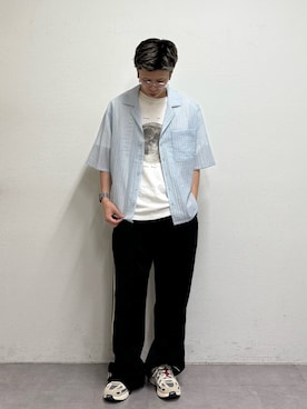 「etsinta（エシンタ）のアイテム」を使った、ゆうしんさん（メンズ・167cm）の夏コーディネート