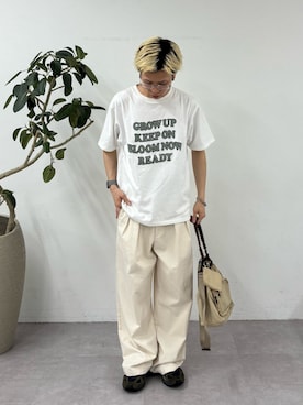 「CIAOPANIC TYPY（チャオパニックティピー）のアイテム（パンツ）」を使った、ゆうしんさん（メンズ・167cm）の春コーディネート