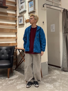 「アイテム（マウンテンパーカー）」を使った、yushin1919さん（メンズ・165cm・20代）の秋コーディネート