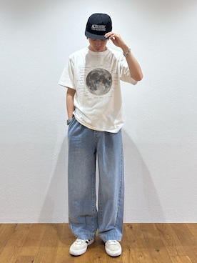 「CIAOPANIC TYPY（チャオパニックティピー）のアイテム（帽子）」を使った、ゆうしんさん（メンズ・167cm）の夏コーディネート