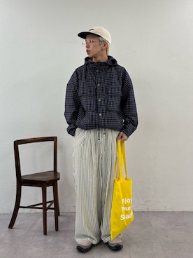 「CIAOPANIC TYPY（チャオパニックティピー）のアイテム（帽子）」を使った、ゆうしんさん（メンズ・167cm）の春コーディネート