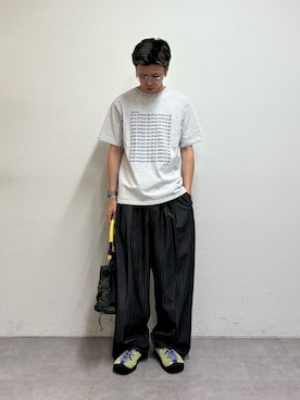 「SOUNDSGOOOOD（サウンズグッド）の【SOUNDS GOOOOD】2WAYナイロンタックギャザーパラコードBAG/WEB限定カラー追加（トートバッグ）」を使った、ゆうしんさん（メンズ・167cm）の夏コーディネート