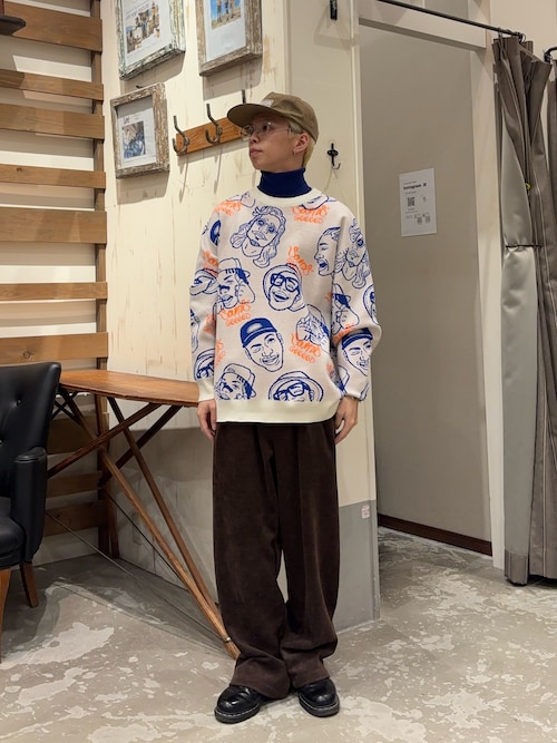 セール】【SOUNDS GOOOOD】アソートフェイス柄ファンキーニット