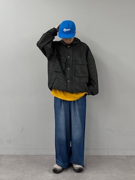 「CIAOPANIC TYPY（チャオパニックティピー）のアイテム（帽子）」を使った、ゆうしんさん（メンズ・167cm）の春コーディネート