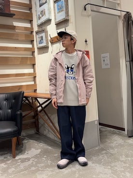 「GEVACO（ゲバコ）のアイテム」を使った、ゆうしんさん（メンズ・165cm）の冬コーディネート