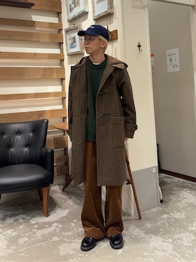 「アイテム（ダッフルコート）」を使った、yushin1919さん（メンズ・165cm）の秋コーディネート
