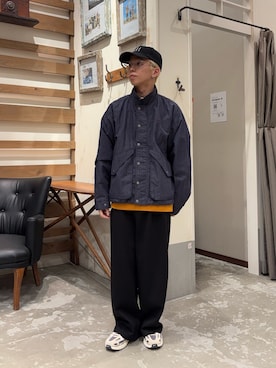 「アイテム（ナイロンジャケット）」を使った、yushin1919さん（メンズ・165cm）の秋コーディネート