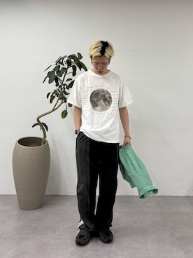 「etsinta（エシンタ）のアイテム」を使った、ゆうしんさん（メンズ・167cm）の春コーディネート