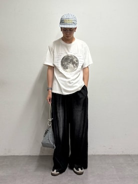 「CIAOPANIC TYPY（チャオパニックティピー）のアイテム（帽子）」を使った、ゆうしんさん（メンズ・167cm）の夏コーディネート