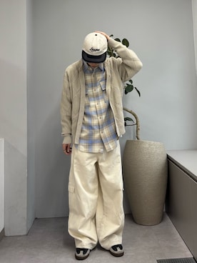 「CIAOPANIC TYPY（チャオパニックティピー）のアイテム（キャップ）」を使った、ゆうしんさん（メンズ・167cm）の春コーディネート