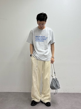 「etsinta（エシンタ）のアイテム」を使った、ゆうしんさん（メンズ・167cm）の夏コーディネート