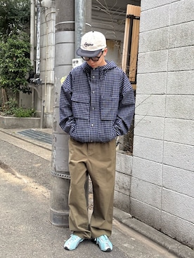 「CIAOPANIC TYPY（チャオパニックティピー）のアイテム（帽子）」を使った、ゆうしんさん（メンズ・165cm）の春コーディネート