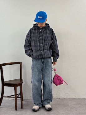 「CIAOPANIC TYPY（チャオパニックティピー）のアイテム（帽子）」を使った、ゆうしんさん（メンズ・167cm）の春コーディネート